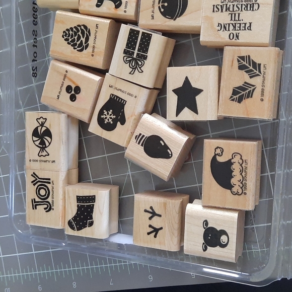 Holiday Sampler for Christmas 1999 rare 28 piece Stampin Up set. - Picture 3 of 5